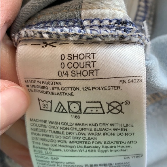 Gap - skinny crop, patchwork jeans, size 0 - Picture 6 of 6